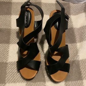 Black And Brown Heels! Worn 2 Times!